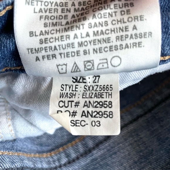 JOE’S Jeans Socialite Kicker, Elizabeth wash cropped, cuffed jeans, size W27 - Picture 11 of 13